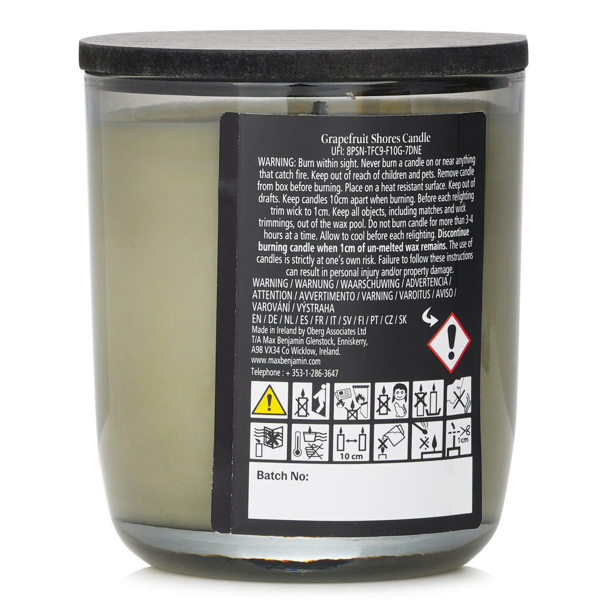 Max Benjamin - Natural Wax Candle - Grapefruit Shores - 210g/7.4oz