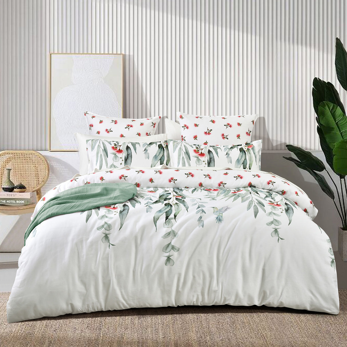 Renee Taylor 300 TC Cotton Reversible Quilt / Duvet Cover Set Super King Mallees