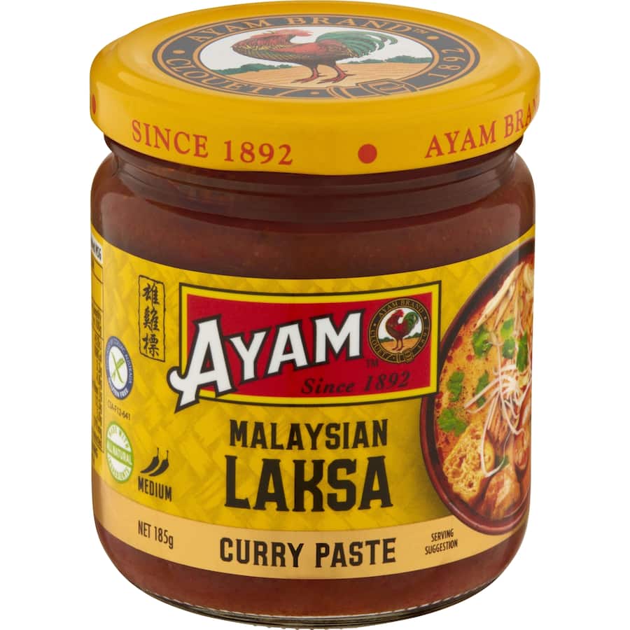 Ayam Curry Paste Malaysian Laksa Jar 185g