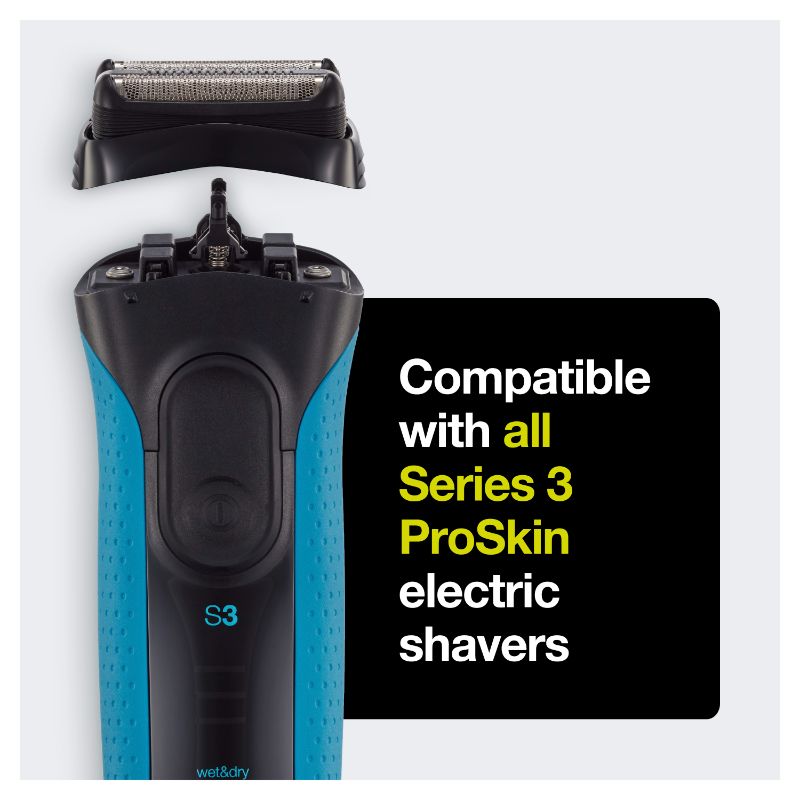 Braun 32B Foil Replacement for Series 3 shavers, ensuring a close, comfortable shave with reduced irritation.