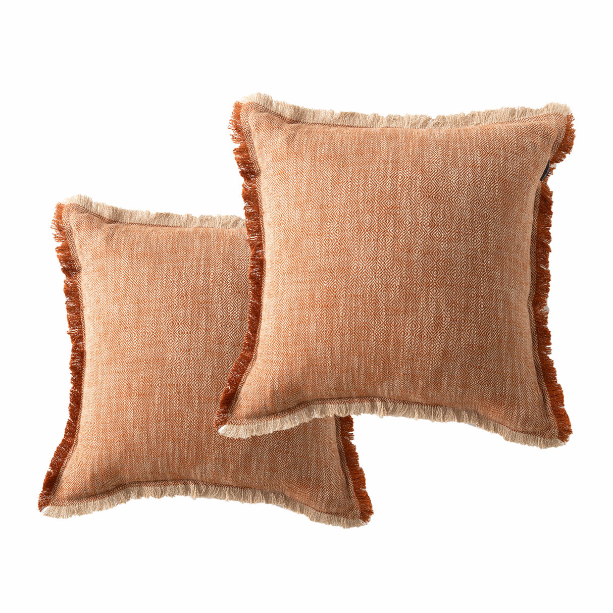 Franco Cushion Twin Pack 50 x 50cms Feather Fill - Tobacco