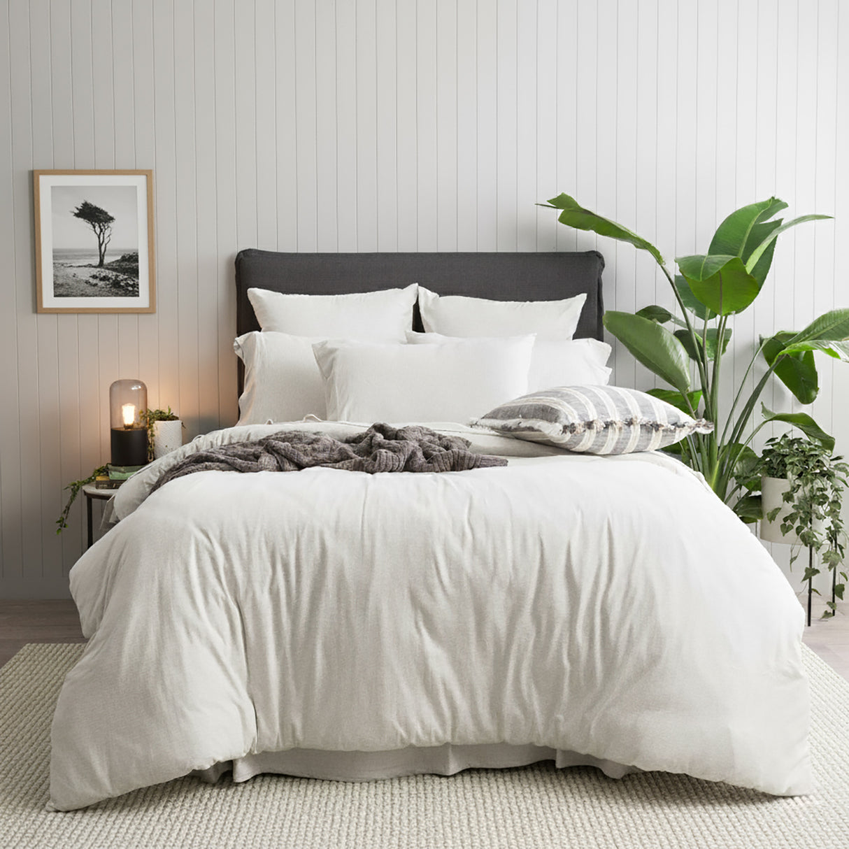 Renee Taylor Comfort Organic Cotton Quilt Cover Set King Ecru
