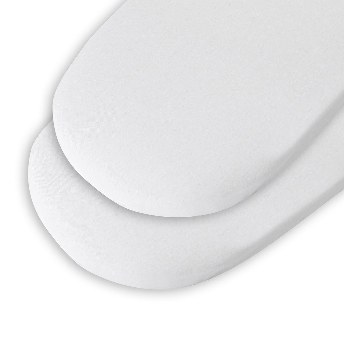 ClevaMama Jersey Cotton Fitted Sheets Moses & Pram 2pk 82 x 38cm