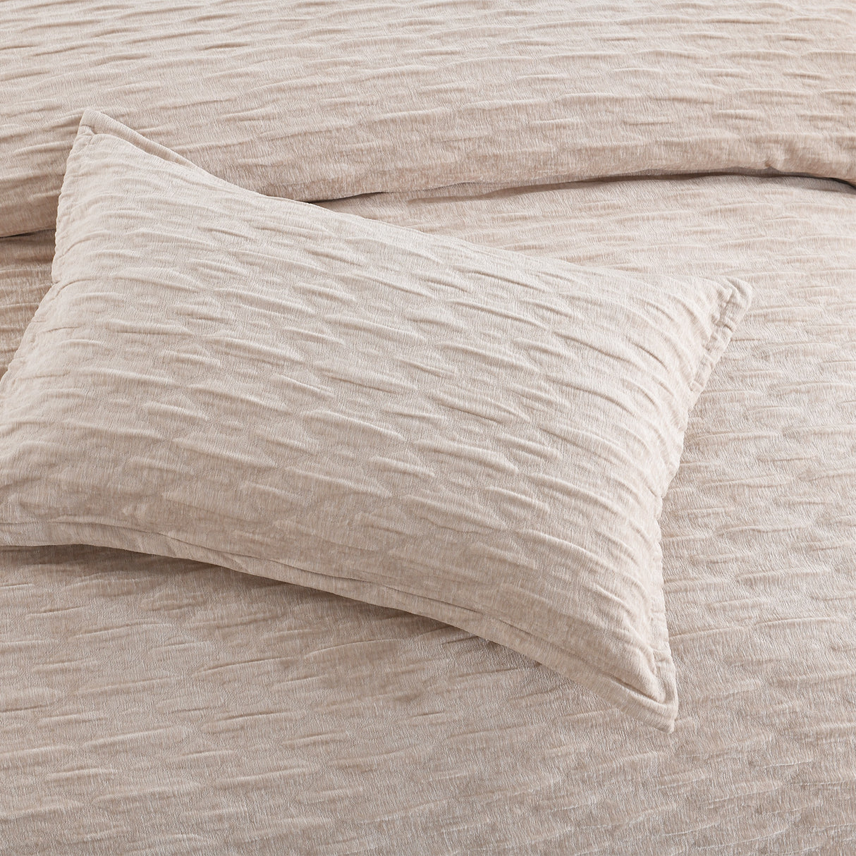 Renee Taylor Marley Jacquard Quilt Cover Set Super King Champagne