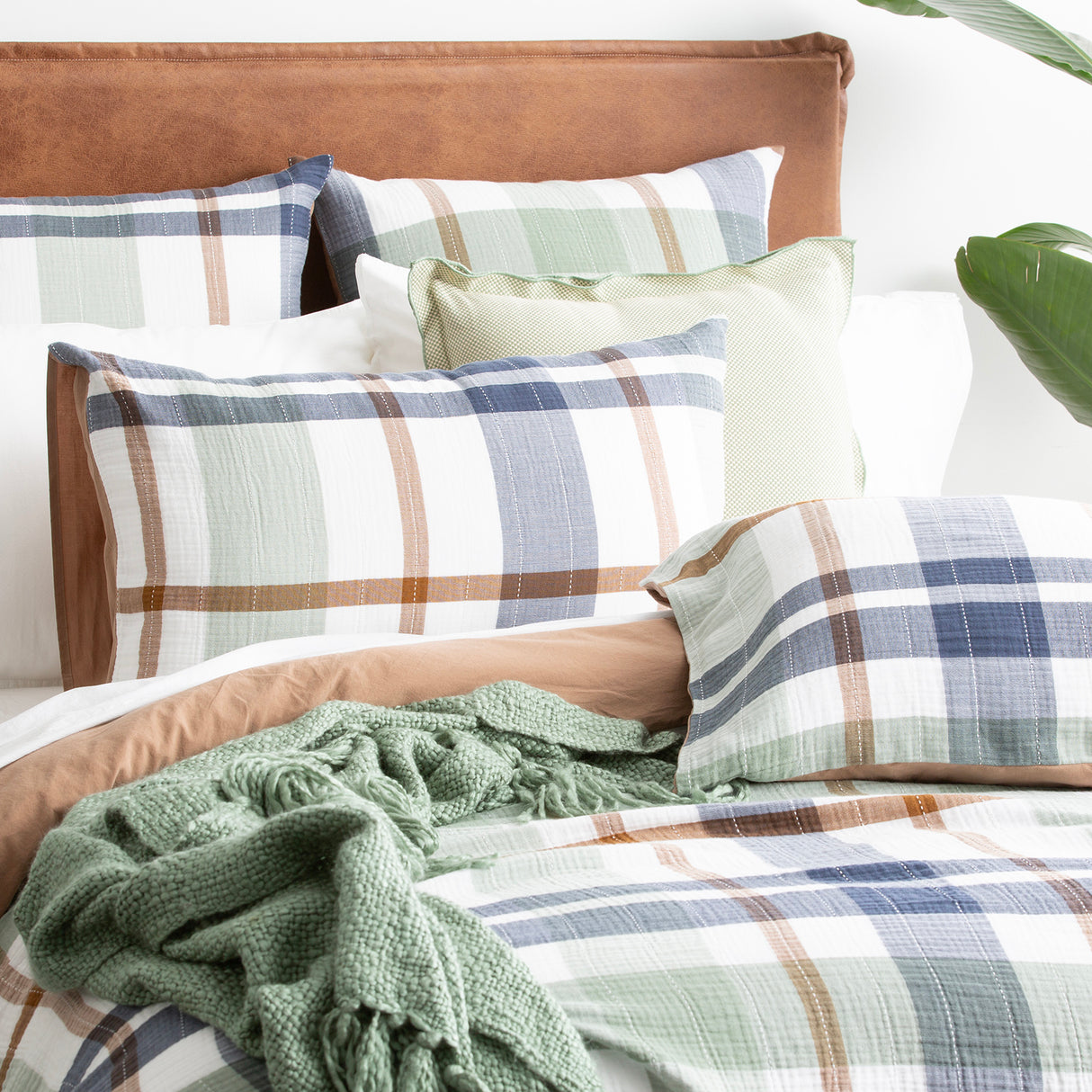 Renee Taylor Yarn Dyed Cotton Olivia Quilt Cover Set King Multi