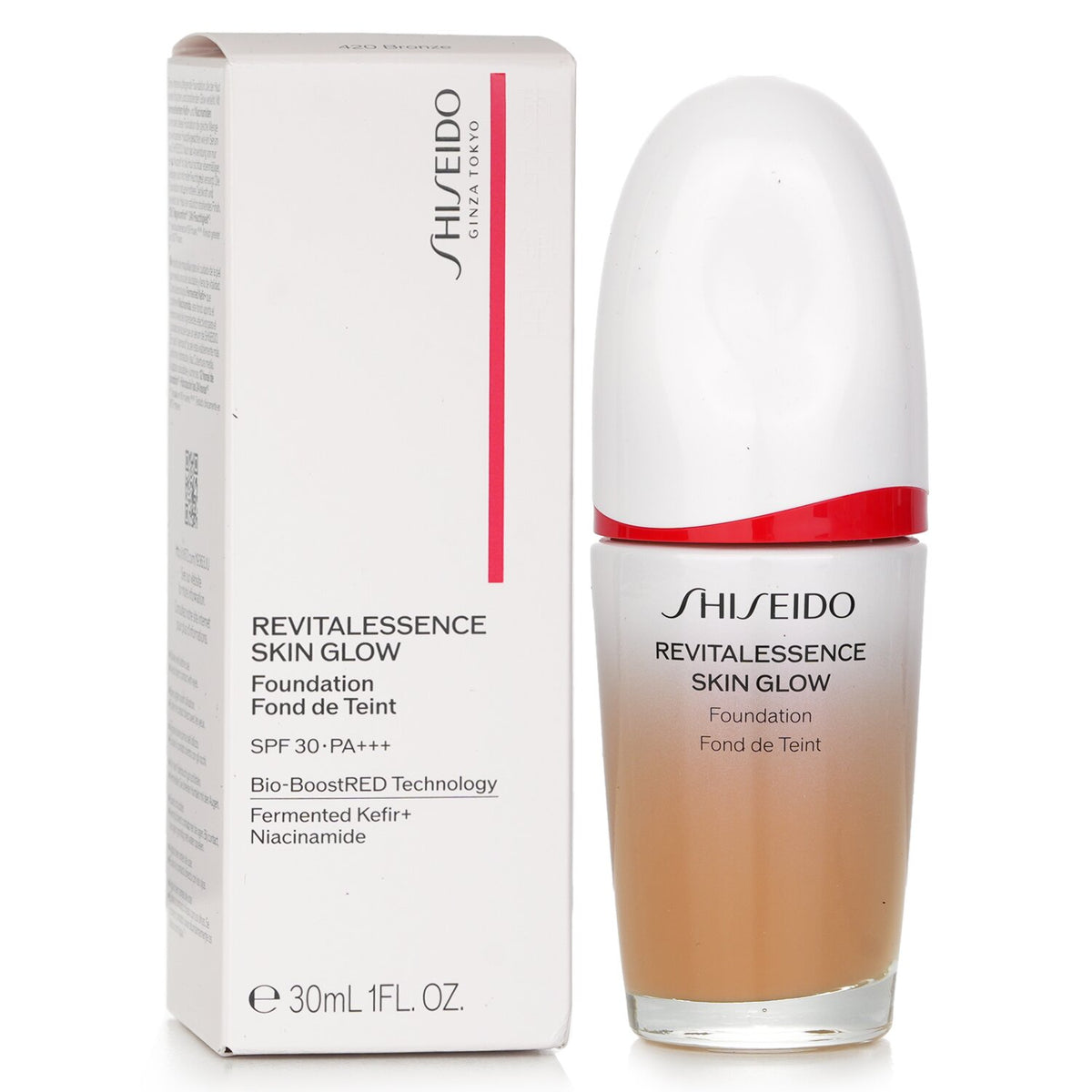Shiseido - Revitalessence Skin Glow Foundation SPF 30 - # 420 Bronze - 30ml/1oz