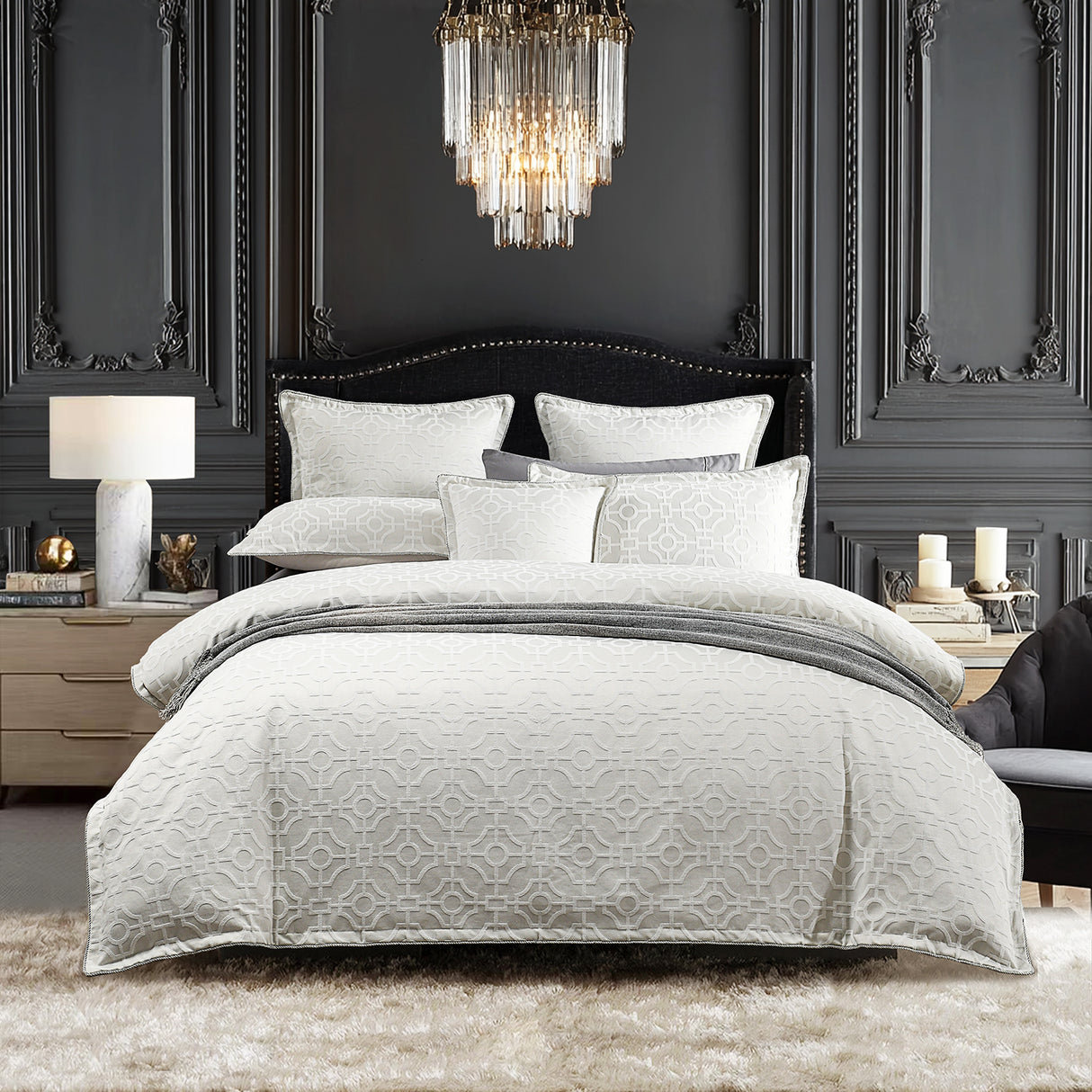 Renee Taylor Regalia Collection Balmoral Quilt Cover Set Queen