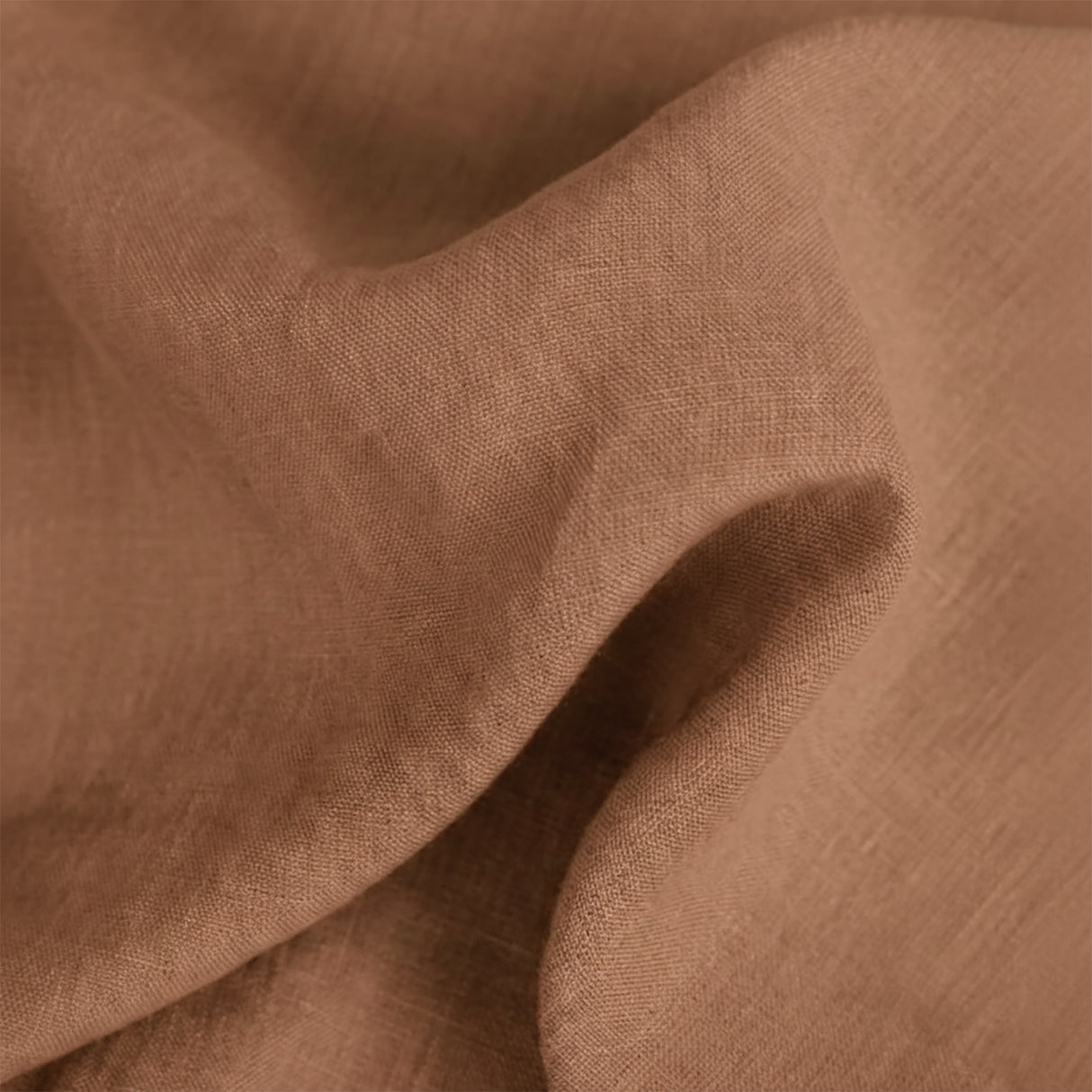 Renee Taylor Washed Linen Cotton Sheet Set Queen Terracotta