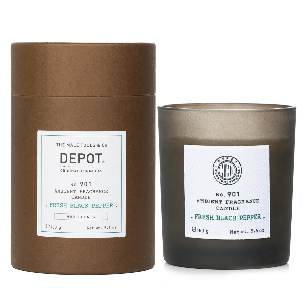 Depot - No. 901 Ambient Fragrance Candle - Fresh Black Pepper - 160g/5.6oz