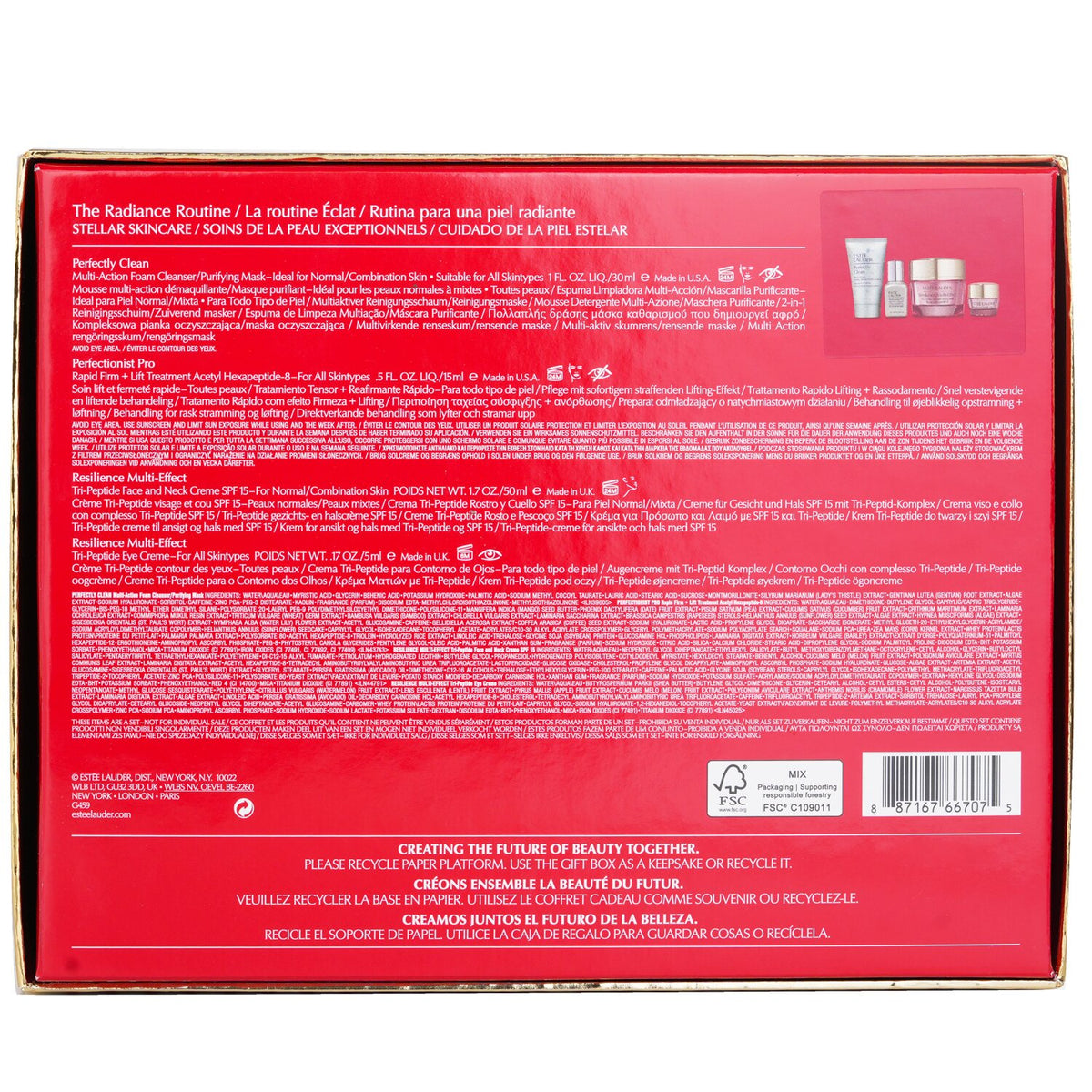Estee Lauder - Radiance Routine Set: - 4pcs