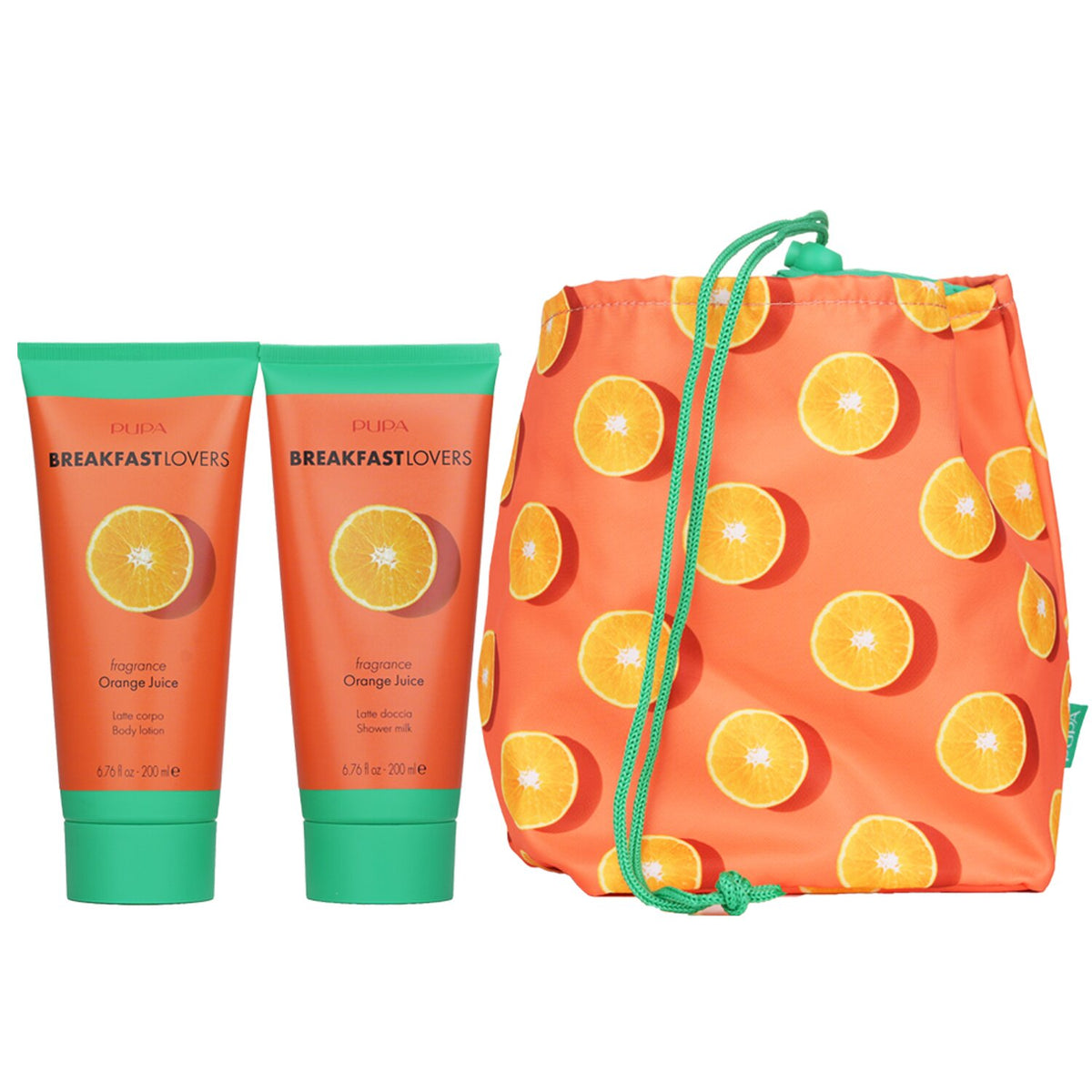 Pupa - Breakfast Lovers Kit 1 Orange Juice: - 2pcs+1bag