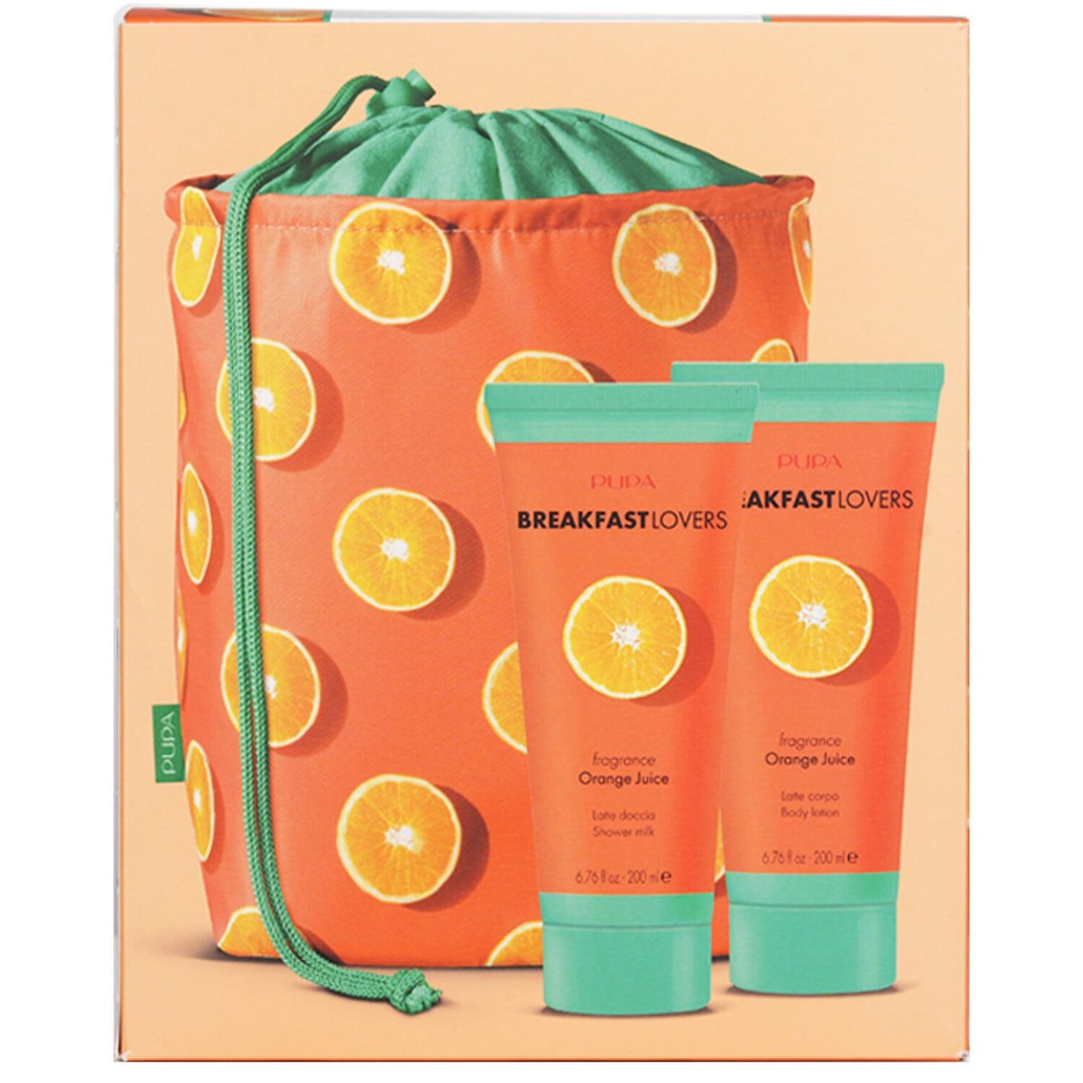 Pupa - Breakfast Lovers Kit 1 Orange Juice: - 2pcs+1bag