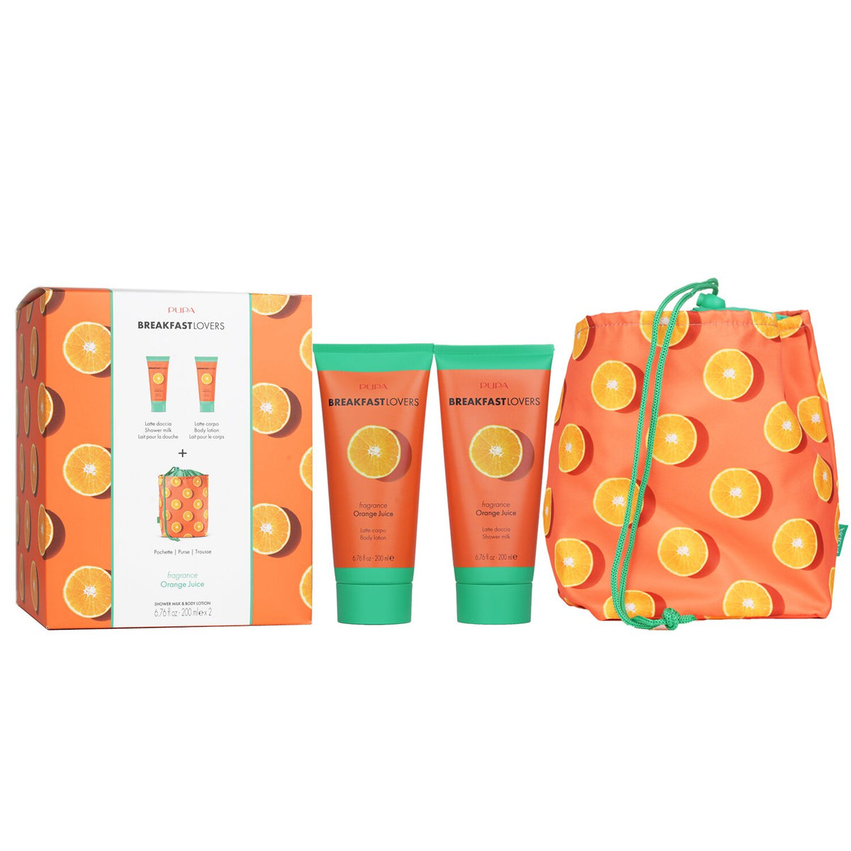 Pupa - Breakfast Lovers Kit 1 Orange Juice: - 2pcs+1bag