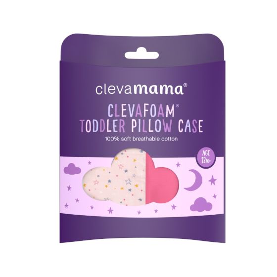 Clevafoam Toddler Pillow Case - Pink - ClevaMama