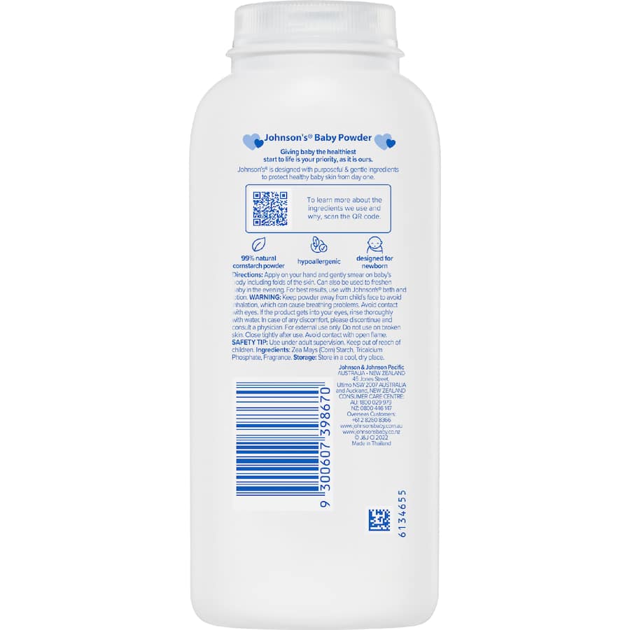 Johnson's Baby Powder Pure Cornstarch 200g