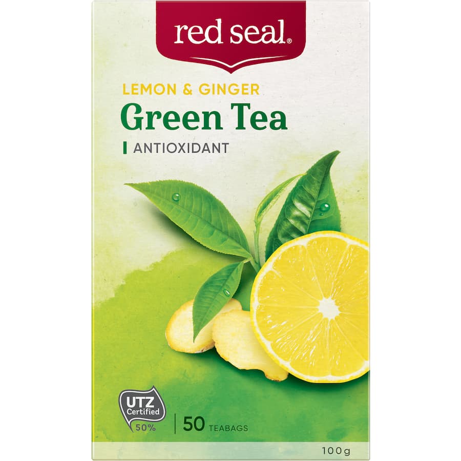 Red Seal Green Tea Lemon & Ginger Bags 50pack