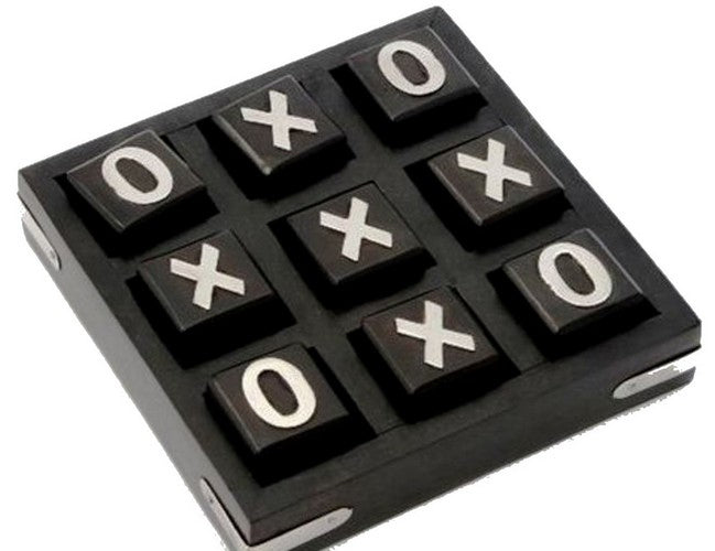 Wooden Black - Tic Tac Toe - 12cm