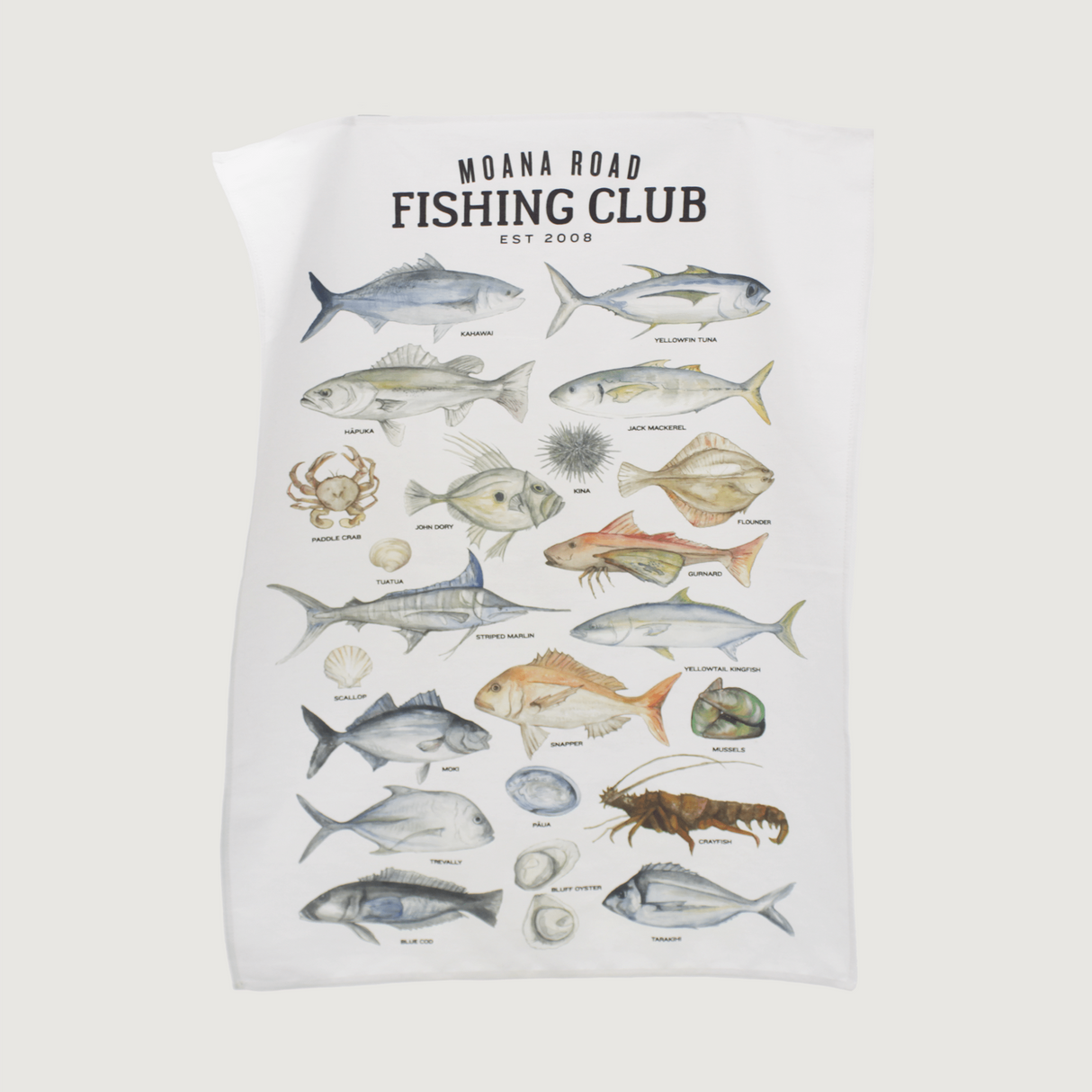 Moana Road - Tea Towels - NZ Fishing Club - Set of 5