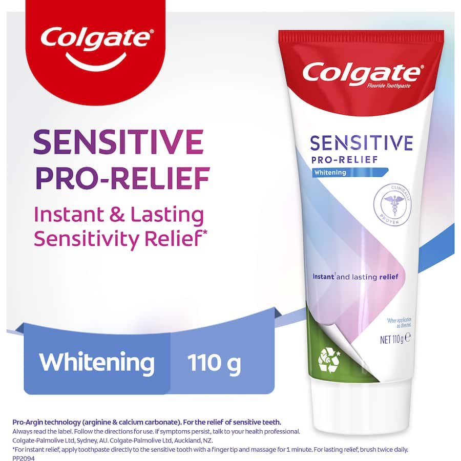 Colgate Sensitive Toothpaste Pro Relief Teeth Whitening Tube 110g