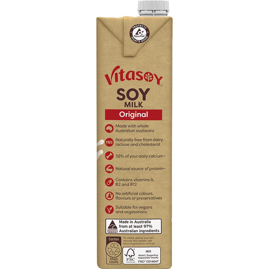 Vitasoy Soy Milk Original Creamy Carton 1L