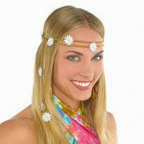 Vibrant floral headwreath for festivals, picnics, and bohemian events, featuring an adjustable band for comfort.