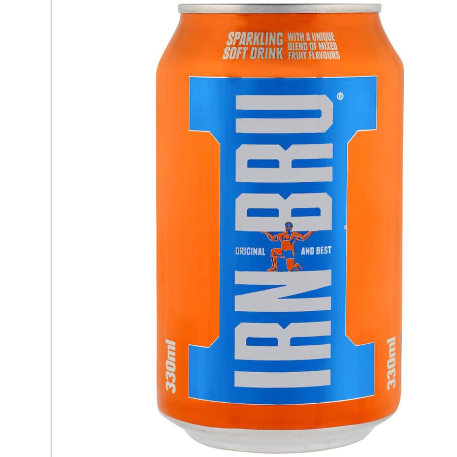 Barrs Irn Bru Soft Drink Sparkling Can 330mL