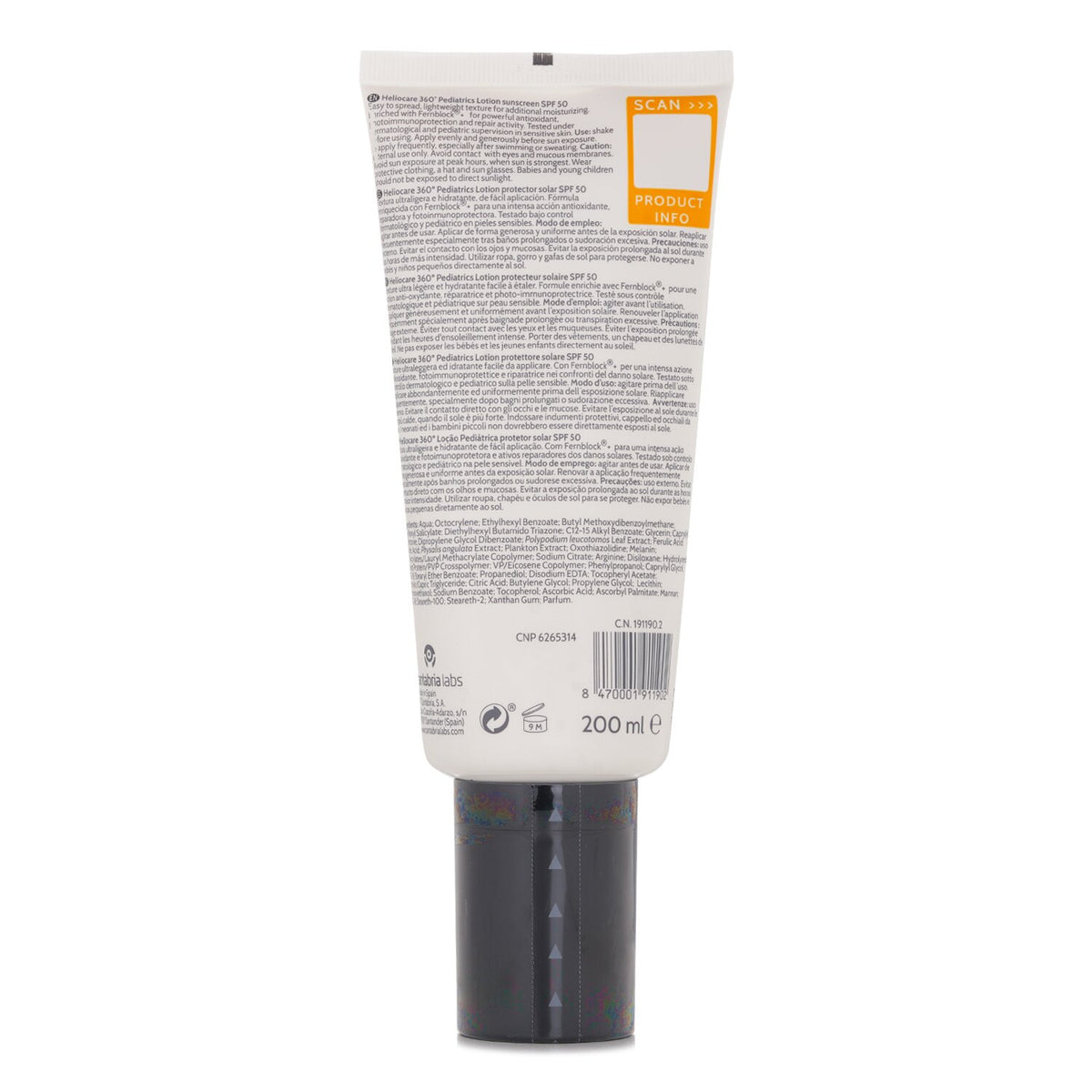 Heliocare by Cantabria Labs Heliocare 360 Pediatrics Lotion SPF 50 200ml