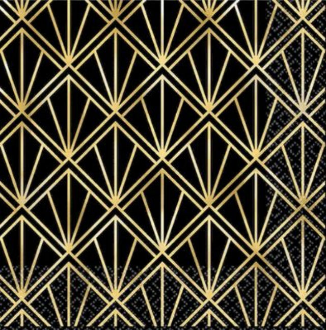 Elegant hot stamp beverage napkins, 25cm square, pack of 16, perfect for stylish events and sustainable serving.