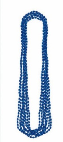 Pack of 8 chic navy metallic necklaces, 30 inches each, perfect for layering or elegant everyday looks.