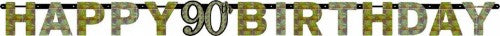Vibrant 2.13m prismatic letter banner, perfect for celebrating birthdays, anniversaries, and other special events.