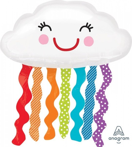 Foil Balloon - Self Sealing Supershape Rainbow Cloud (Xtra - Large)