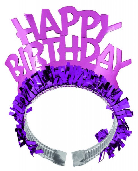 Elegant Tiara - Happy Birthday card with foil finish, perfect for heartfelt birthday wishes, 7.5 x 4.5 inches.