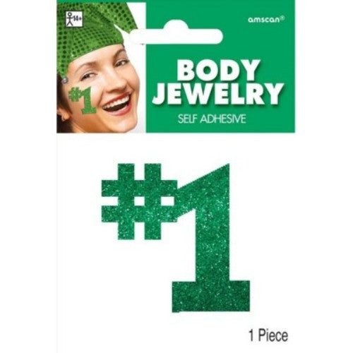 Vibrant green body jewelry, 5” x 3.5”, stylish and comfortable for day-to-night wear, perfect for unique body piercings.