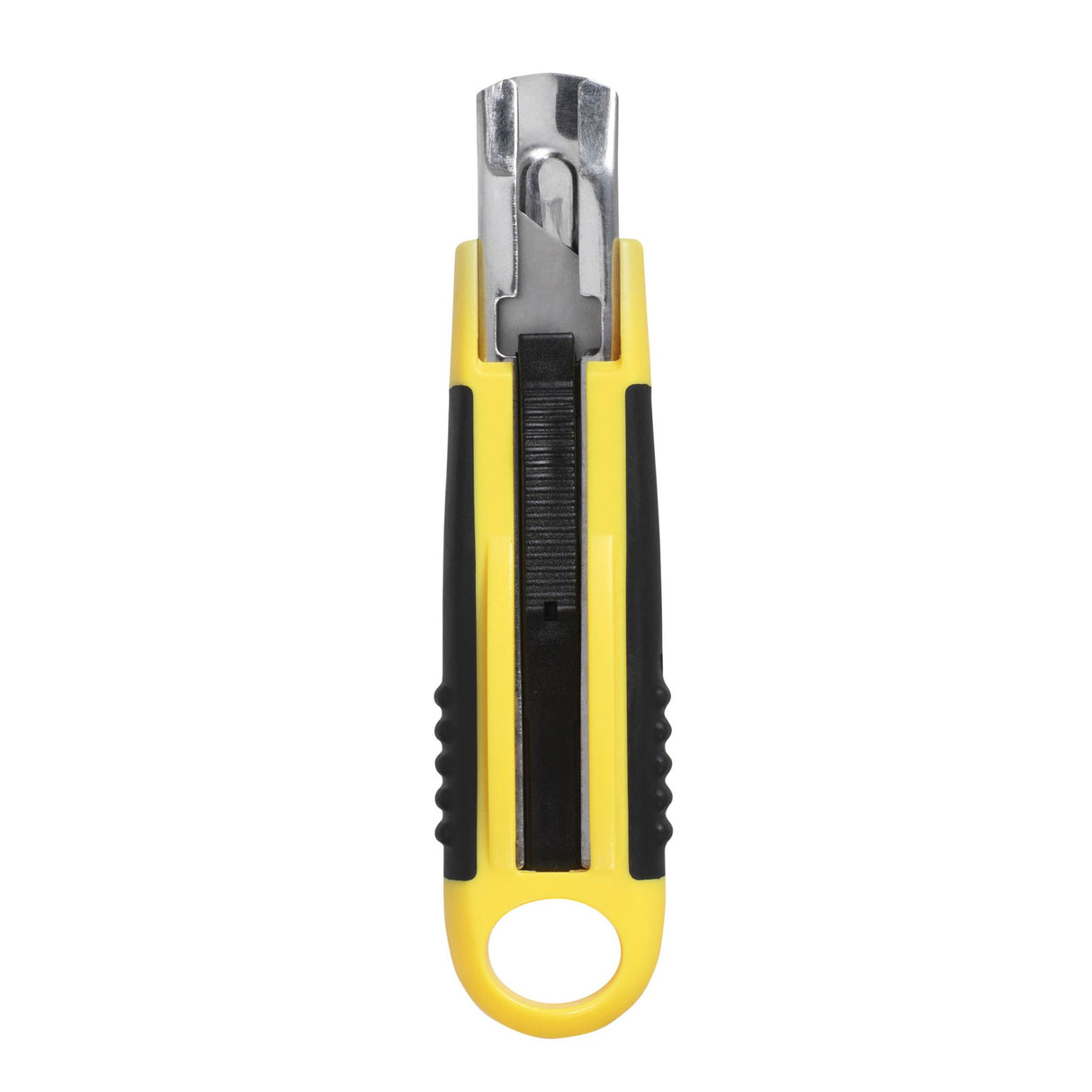 CELCO Professional 18MM cutter with auto-retracting blade and soft rubber grip for safety and comfort in cutting tasks.