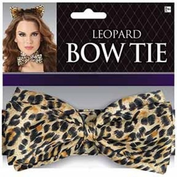 Leopard deluxe bowtie featuring bold print, handcrafted elegance, and adjustable fit for stylish occasions.