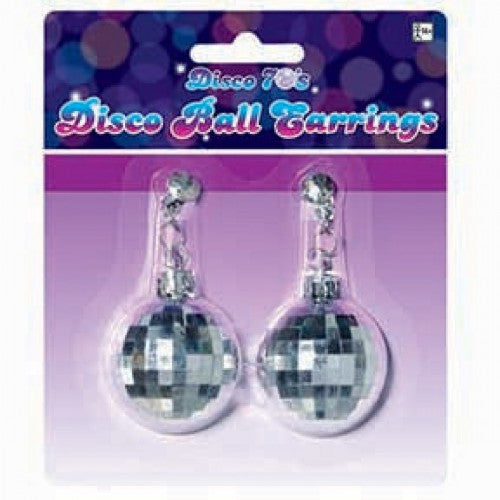 Set of 2 disco ball earrings, sparkling design perfect for adding flair to any outfit.