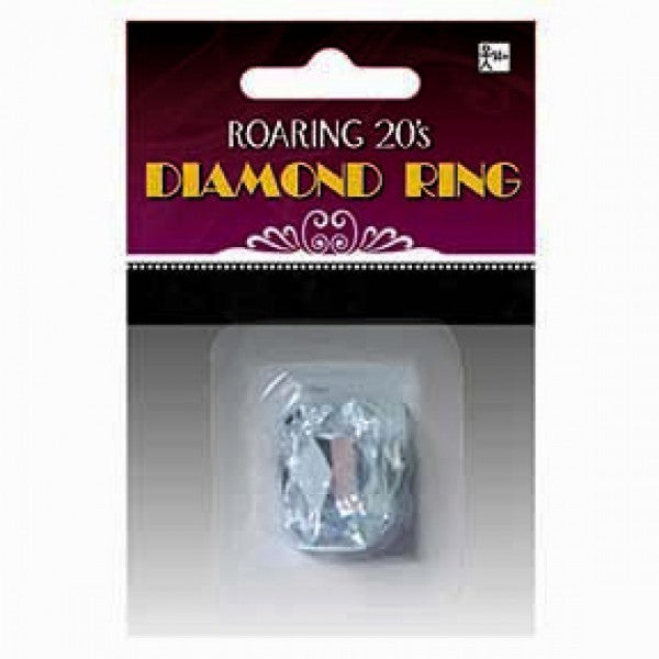 Elegant faux diamond ring with brilliant cut, perfect for special occasions or everyday wear, cruelty-free and affordable.