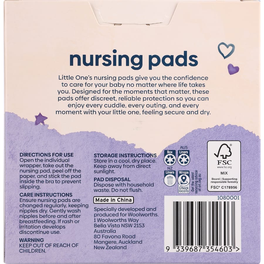 Little Ones Nursing Pad 40pack