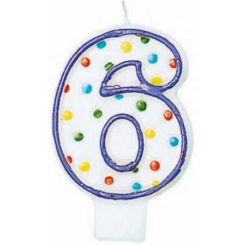 Charming Polka Dots Flat Candle - #6, features playful dots, ideal for decor, events, and relaxing ambiance.