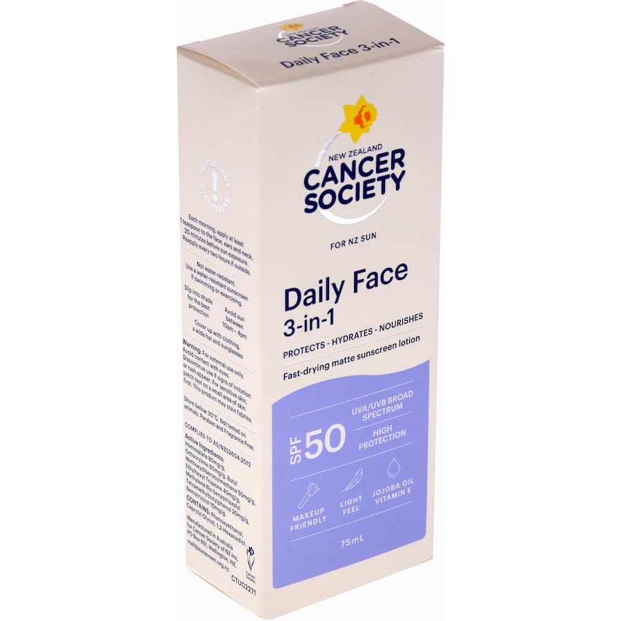 Cancer Society Sunscreen Daily Face 3in1 75mL