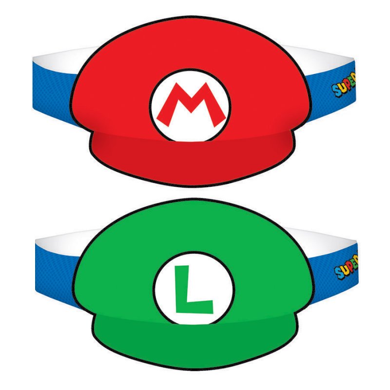 Super Mario Brothers Hats Assorted Designs