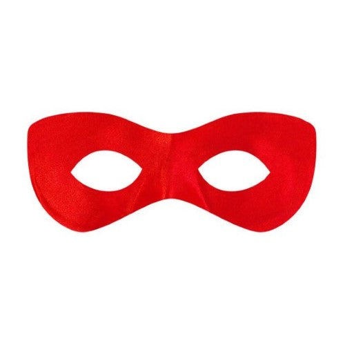 Vibrant red Super Hero Eye Mask for kids aged 6+, perfect for imaginative play and costume adventures.