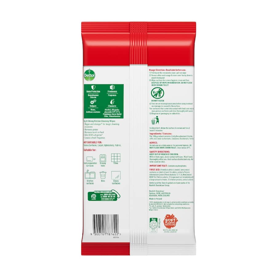 Dettol Big Strong Cleaning Wipes Multipurpose 25pack