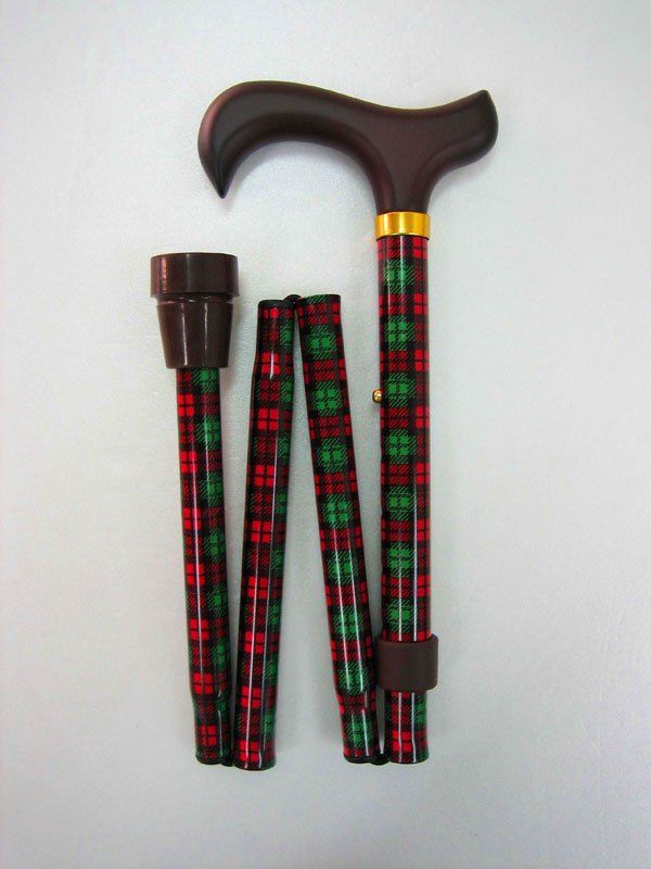 Walking Stick - Scottish Tartan Checks (80-92cm)