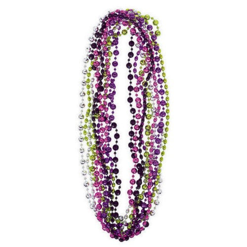 Vibrant pack of 10 Disco Fever party beads, perfect for adding flair and fun to any celebration or disco-themed event.