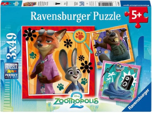Jigsaw Puzzle - Ravensburger WT Zootopia 2 Puzzle (3 x 49pcs)