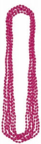 Pack of 8 30-inch burgundy metallic necklaces, perfect for adding elegance to any outfit or occasion.