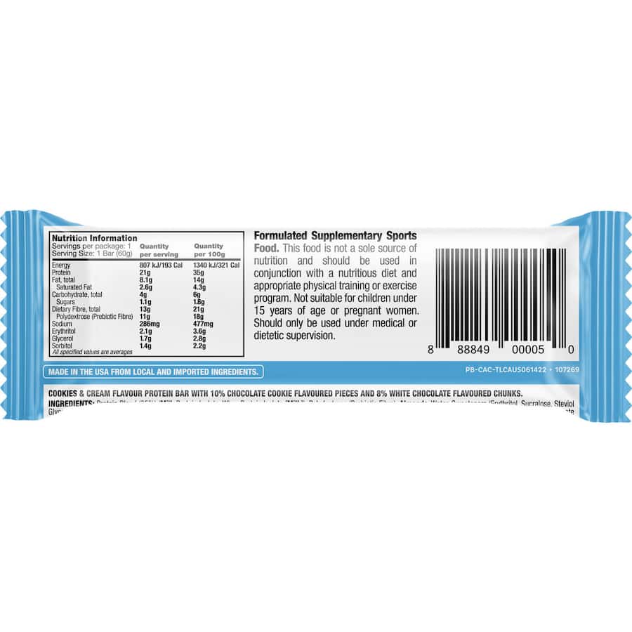 Quest Protein Bar Cookies & Cream 60g