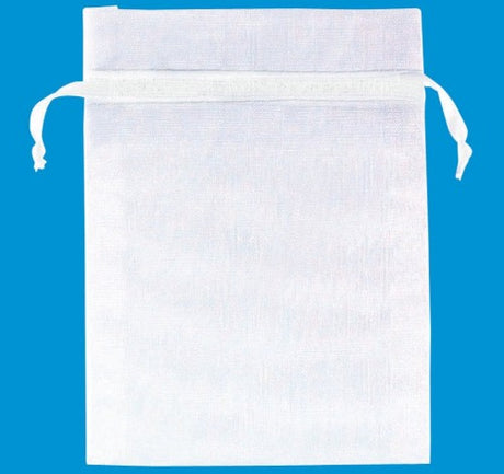 Elegant white organza bags, 24 pack, perfect for gifts, favors, and special occasions, showcasing contents beautifully.