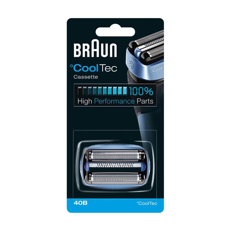 Braun 40B Cooltech Replacement Foil ensures a close shave and comfort, compatible with part 5676 for optimal performance.